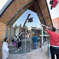 مجری تخصصی نما شیشه ای کرتین وال اسپایدر سقف شیشه