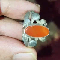 انگشتر نقـره عقیق حکاکـی شـده|بدلیجات|سوسنگرد, |دیوار