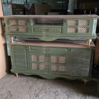 کنسول آینه آنتیک و صنم|بوفه، ویترین، کنسول|تهران, صاحب الزمان|دیوار