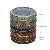 قوطی فلزی پنج گرم بسته بندی زعفران
