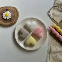 شمع قلب حصیری