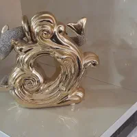 دکوری طلایی دلفین|مجسمه، تندیس، ماکت|قم, پردیسان|دیوار