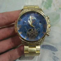 ساعت مچی طرح اتوماتیک طلایی واچ تایم دقیقه