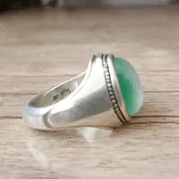 انگشتر عقیق سبز دست ساز چهار مهر|جواهرات|تهران, آذربایجان|دیوار