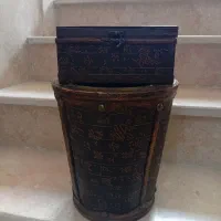 پیش دستی و پیاله چوبی