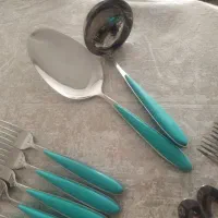 سرویس قاشق چنگال با کفگیر ملاقه|ظروف سرو و پذیرایی|شیروان (خراسان), |دیوار