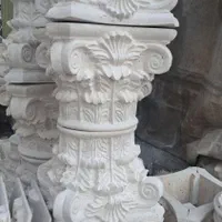 سی ان سی سنگ سر ستون  تزئینات سنگی حجاری سنگ