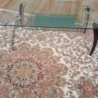 میز شیشه ای بزرگ دو طبقه
