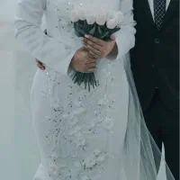 لباس عروس ماهی دو دامنه سایز ۳۶تا۴۰