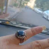 انگشتر یاقوت کبود زنانه