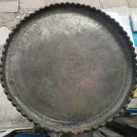 مجمه مسی قاجاری قدمت دار  نقش دار