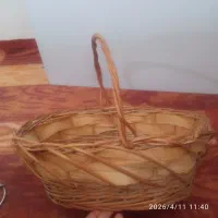 سبد حصیری و استند ملاقه