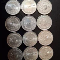 12 عدد سکه نیم ریالی