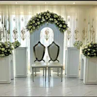 گل آرایی با گل مصنوعی /بله برون عقد و تولد