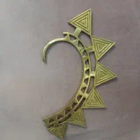 گوشواره هندی دست‌ساز  برنجی (ایرکاف)