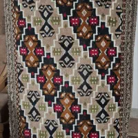 پشتی مخطع دستباف