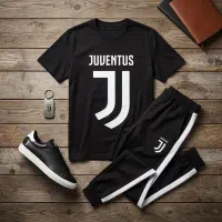 ست تیشرت و شلوار مدل JUVE/نخ مرطوب