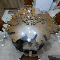 میز ناهارخوری ۴ نفره چوب جنگلی