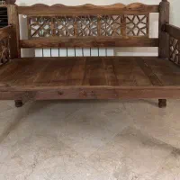 نیمکت چوبی سنتی دونفره