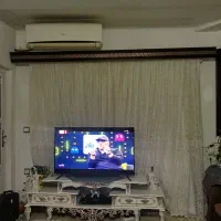 فروش پرده باضافه قبل پرده که چوبی و طلاکوب شده