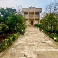 عمارت‌ ویلا باغ دوبلکس نما سنگ