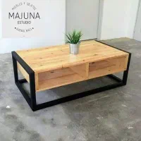 جلو مبلی و عسلی آهنی چوب و فلز مینیمال فوق حرفه ای|مبلمان خانگی و میز عسلی|اهواز, شریعتی جنوبی|دیوار