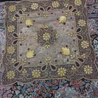 رومیزی ۴تکه کار شوده نونو استفاده نشوده|پرده، رانر، رومیزی|رباط‌کریم, رباط‌کریم|دیوار