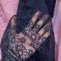 پارچه دانتل گیپور مشکی
