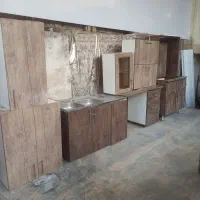 کابینت ام دی اف به همراه سینک ظرفشویی ۲لگن جنس خوب