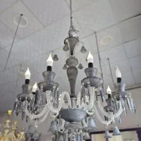 همه لوستر کریستالی ها تک مانده حراج