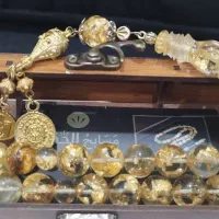 تسبیح ورق طلای21عیار اصل بیروت