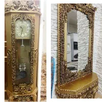 ست آینه کنسول و ساعت