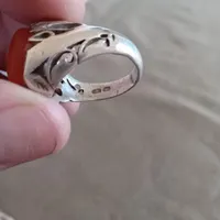 انگشتر عقیق کهنه ۲مهر رکاب اشک