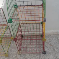 قفسه مشبک فلزی کتاب و وسایل|کتابخانه، شلف، قفسههای دیواری|سنقر, |دیوار