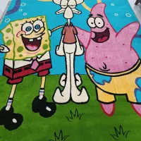 فرش 6 متری اتاق کودک طرح باب اسفنجی