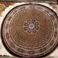 فرش ماشینی دستباف گونه چله ابریشم ابریشم|فرش|تهران, کاج|دیوار