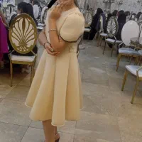 پیراهن  اسفنجی کرمی