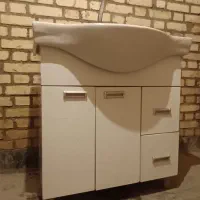 سنگ روشویی کابینتی با شیر سرد و گرم
