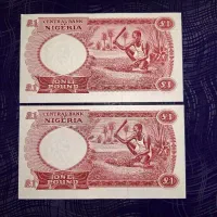 اسکناس خوش رنگ 1 پوند کشور نیجریه