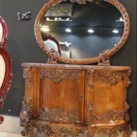 آینه کنسول چوبی کوچک