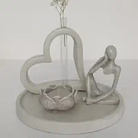 ست پذیرایی و دکوریجات سنگی و شمع|صنایع دستی و سایر لوازم تزئینی|مرودشت, پشت سایپا‎|دیوار