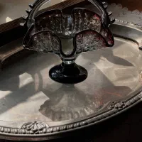 ظرف بلوری قدیمی