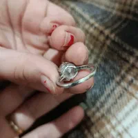 انگشتر تک نگین نقره|جواهرات|الشتر, |دیوار