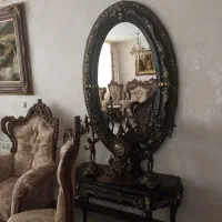 کنسول ودو عدد شمدانی ویک عدد ساعت