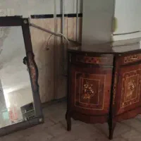 آینه کنسول با میز تلویزیون با دوتا کنارش