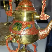 قوری وارمردار برنجی  قدیمی