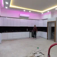 کابینت کاغذ دیواری دکوراسیون داخلی