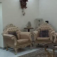 مبل استیل ۹ نفره تشک دوبل بانشیمن راحتی منبت دست|مبلمان خانگی و میز عسلی|پردیس, فاز ۱|دیوار