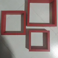 فروش شلف دیواری چوبی ست سه تایی