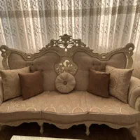 مبلمان۹ نفره تمام چوب راش میزودوعسلی سفارشی ساخت|مبلمان خانگی و میز عسلی|کرج, شهرک کوثر|دیوار
